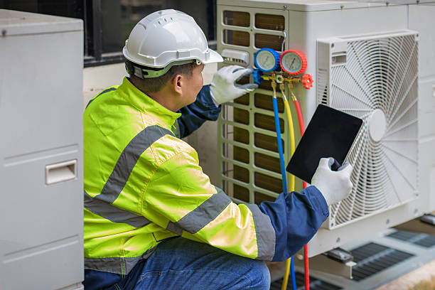 Professional Hvac technician working in North Windham, ME